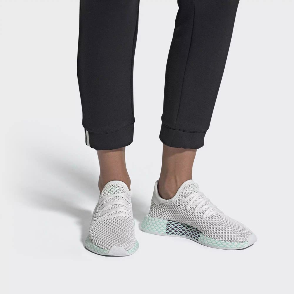 Adidas Deerupt Runner Tenis Blancos Para Mujer (MX-32299)